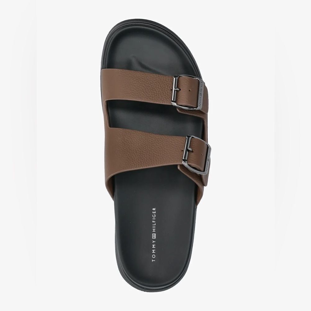 NWOT Tommy Hilfiger D Density Buckle Strap Sandals in Leather - Picture 4 of 8